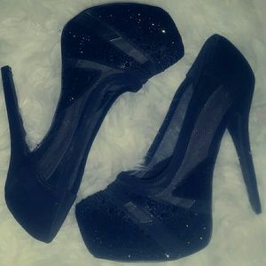 Sparkly high heels
